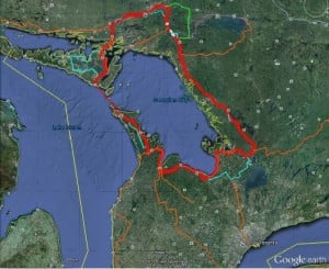 Georgian Bay Cycling Route