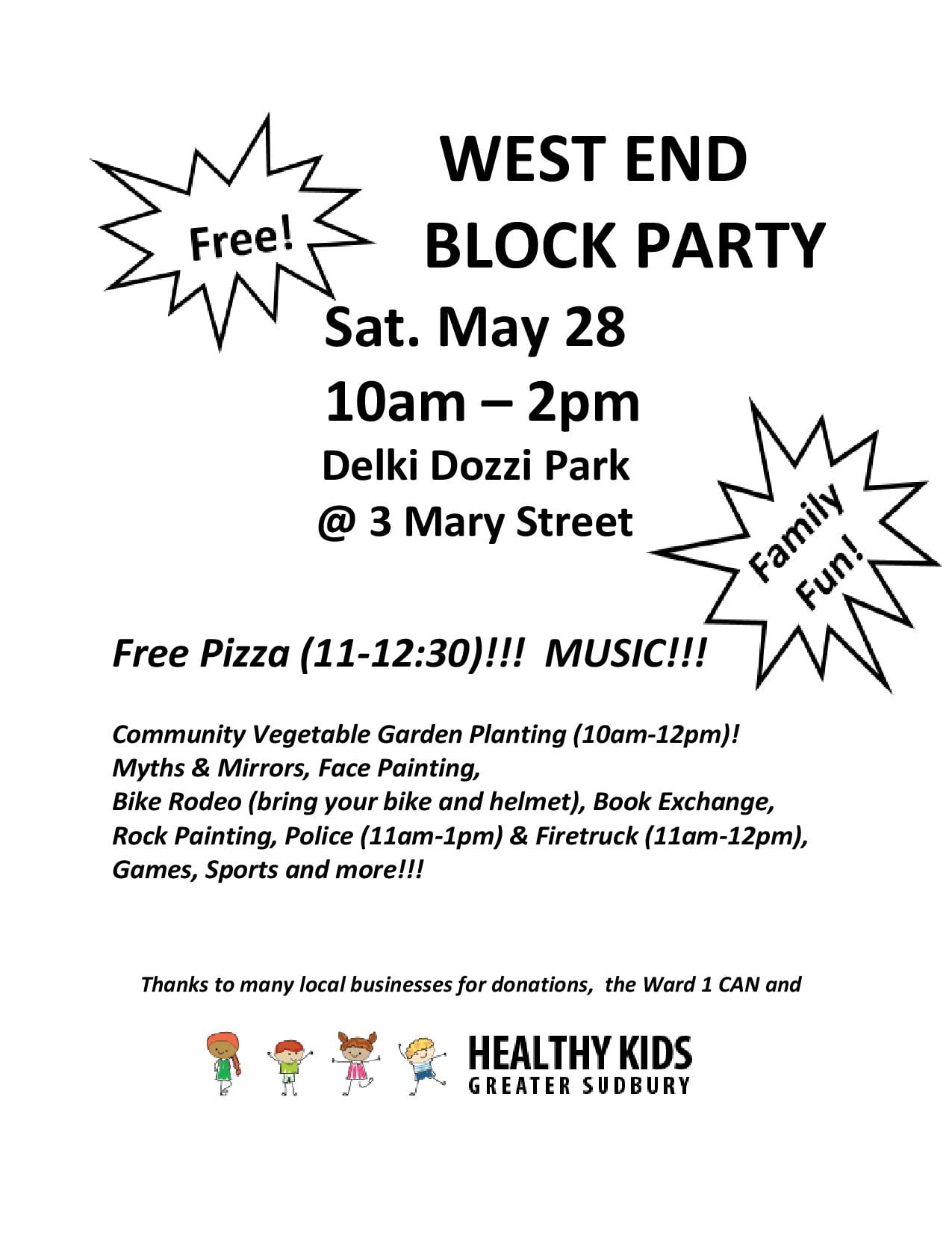 West End Block Party Poster